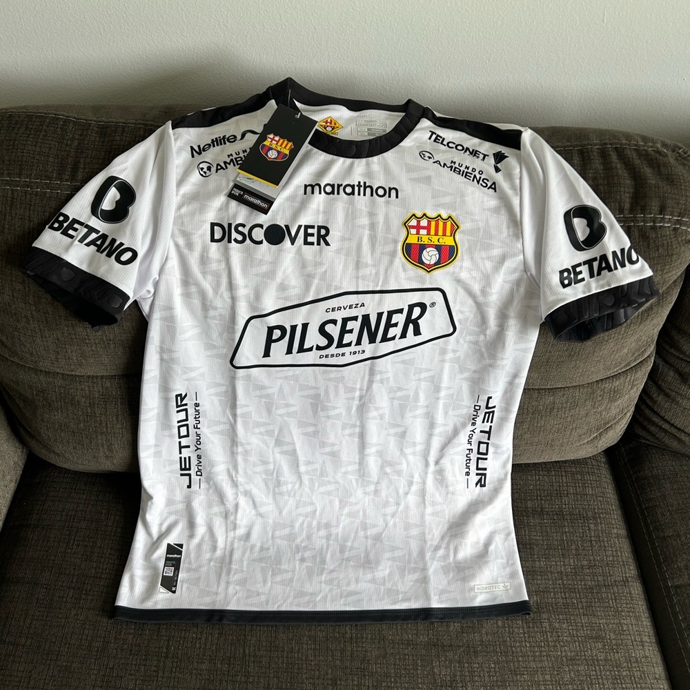 Marathon Authentic Barcelona Guayaquil Kitu Diaz #10 Ecuador Jersey Men's Sz: M